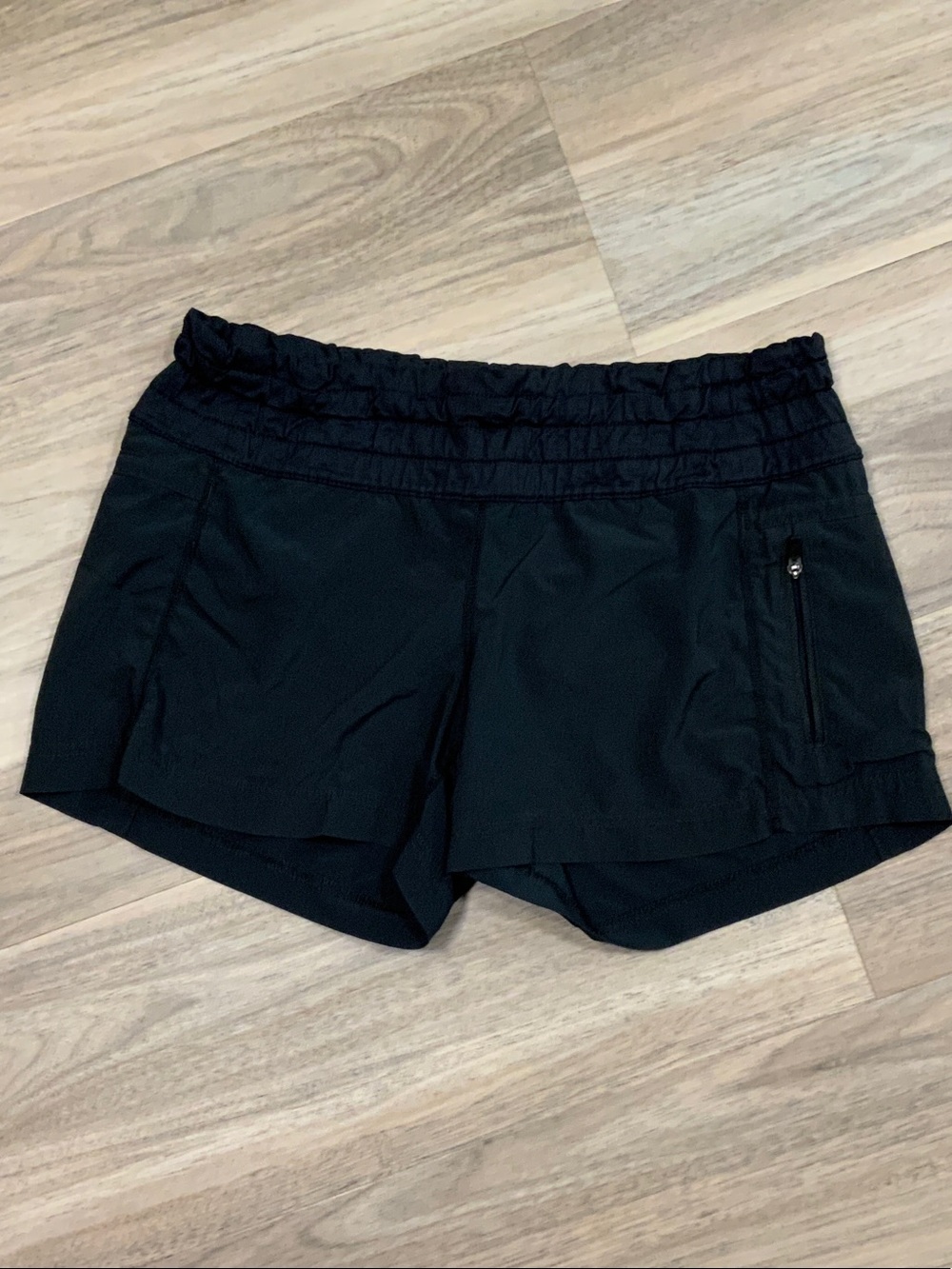 lululemon athletica Black Elastic-Waist Athletic Shorts